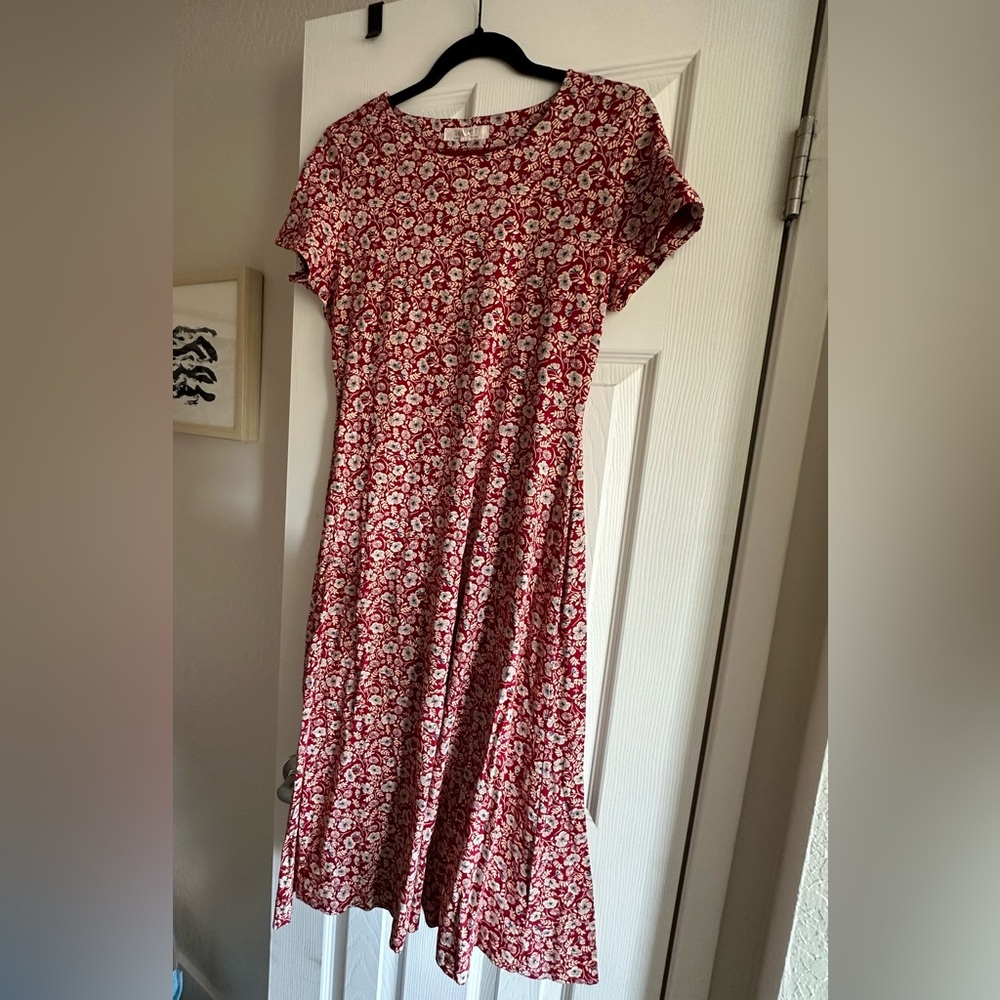 Seasalt Cornwall floral red dress